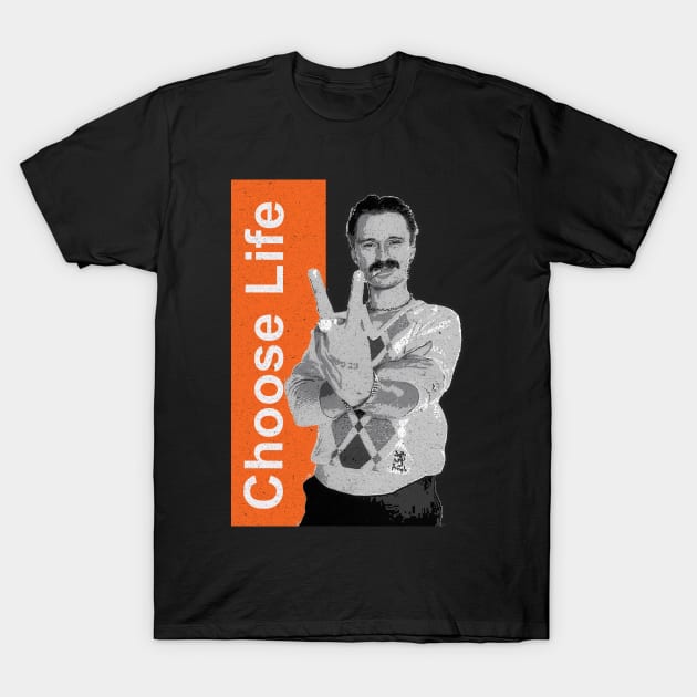 Trainspotting Begbie Choose Life T-Shirt by LittleBoxOfLyrics